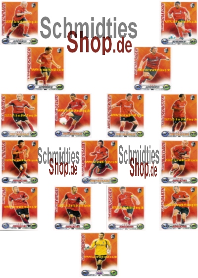 SC Freiburg - 09/10 - Mannschaft mit 16 Basic Spielern