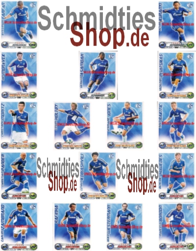 FC Schalke 04 2009 Mannschaft mit 16 Basic Spieler