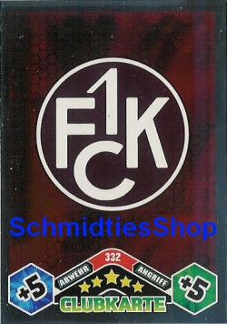 1.FC Kaiserslautern 10/11 332 Vereins Wappen