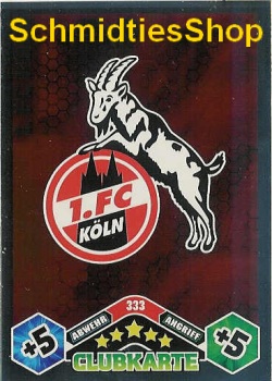1.FC Kln 10/11 333 Vereins Wappen