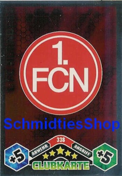 1.FC Nrnberg 10/11 338 Vereins Wappen