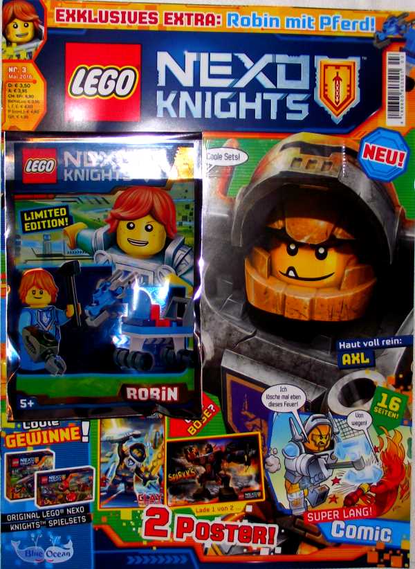 LEGO® Nexo Knights Magazin mit Zubehör Nr.03/16 Mai