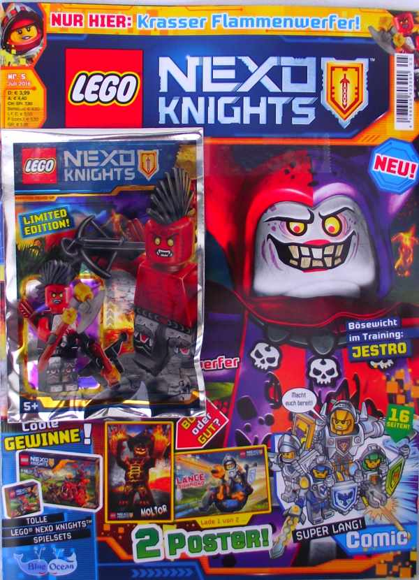 LEGO® Nexo Knights Magazin mit Zubehör Nr.05/16 Juli