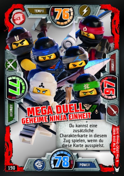 LEGONINJAGO Mega Helden - 190 -Mega Duell Geheime Ninja Einheit