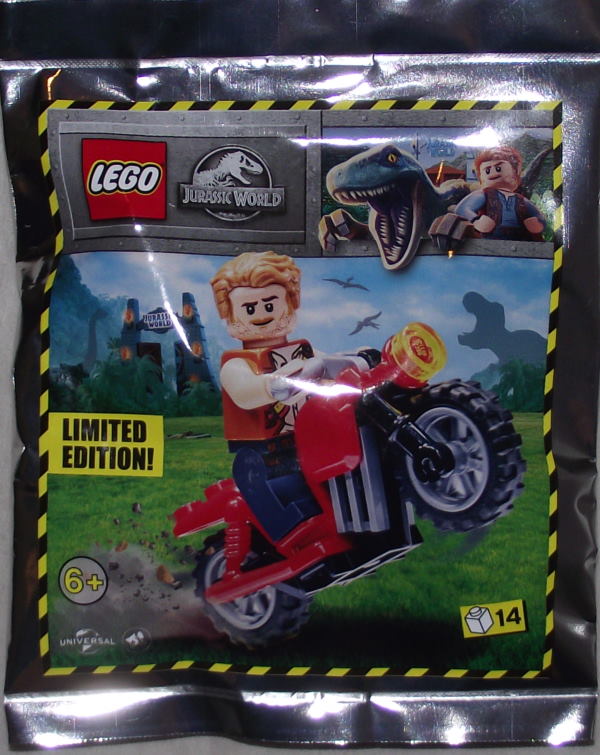 LEGO Jurassic World Polybag: Owen mit Motorrad
