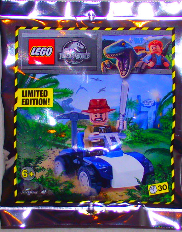LEGO Jurassic World Polybag: Sinjin Prescott + Buggy
