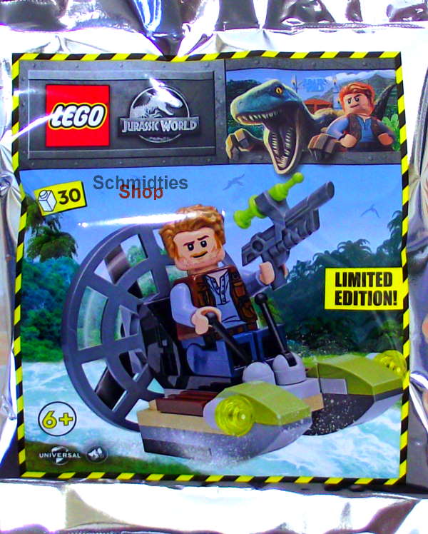 LEGO® Jurassic World Polybag: Owen mit Propellerboot