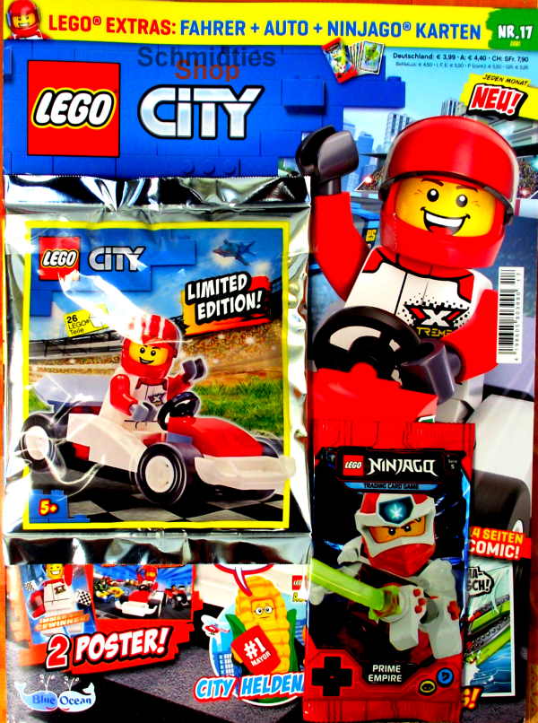 LEGO® City - mit Rennfahrer mit Rennwagen Nr.17-20