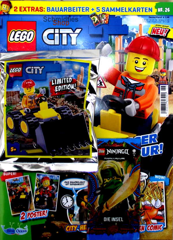 LEGO® City - mit Bauarbeiter mit Bagger Nr.26-21