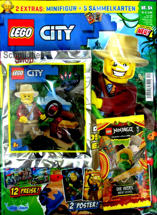 LEGO® City - Nr.34-21 - mit Abenteurer und Schatz