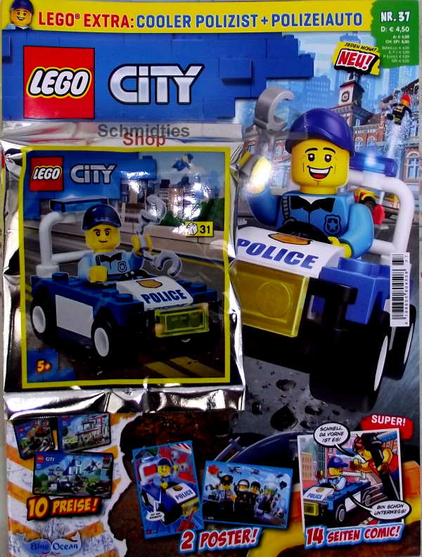 LEGO® City - Nr.37-22 - mit Cooler Polizist & Auto