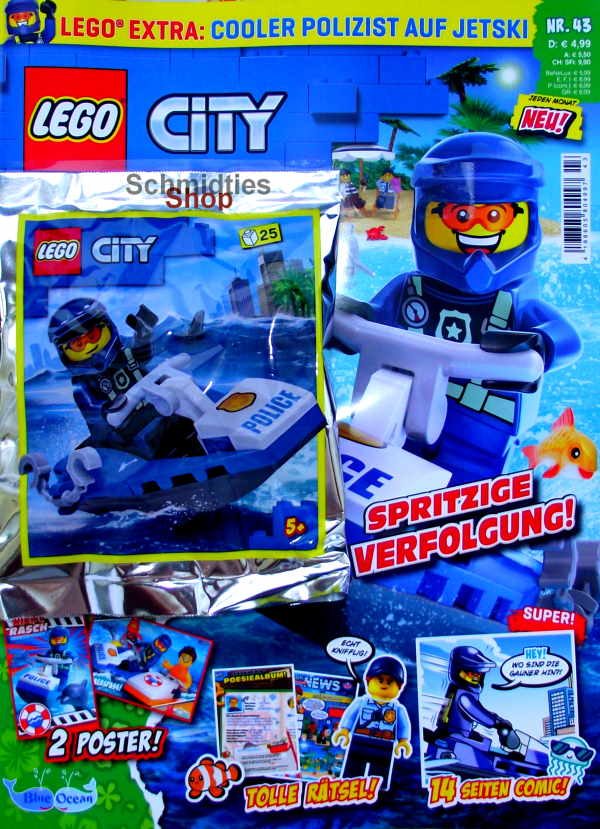 LEGO® City - Nr.43-22 - mit Polizist auf Jetski