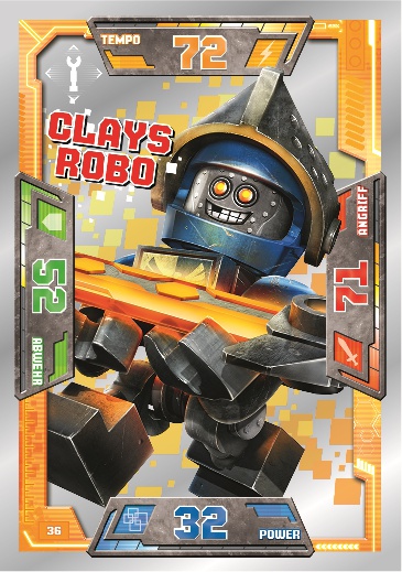 LEGONexo Knights Spezialkarten - 036 - Clays Robo