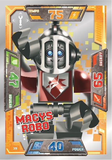 LEGONexo Knights Spezialkarten - 039 - Macys Robo