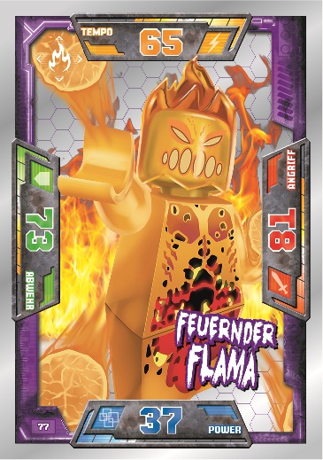 LEGONexo Knights Spezialkarten - 077 - Feuernder Flama