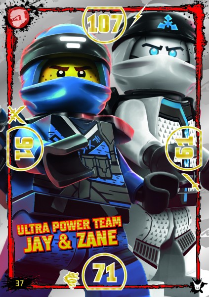 LEGO®NINJAGO Ultra-Karte - 037 - Ulta Power Jay & Zane