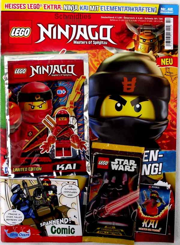 1x Ninjago Booster Lego®Ninjago Magazin Nr.67 mit Figur KAI OVP 