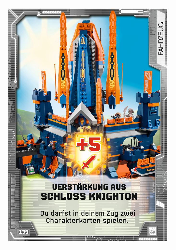 LEGONexo Knights Serie 2 - Fahrzeug Karte - 139