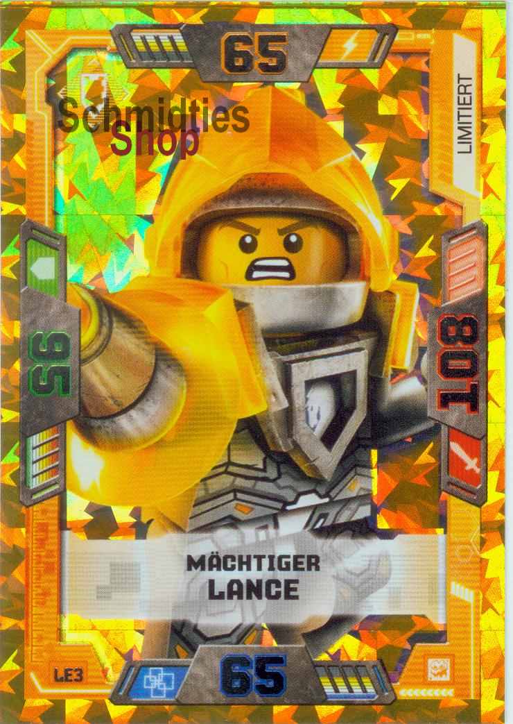 LEGO NEXO KNIGHTS - Serie 2 - 1 x Limitierte Goldkarte LE-03