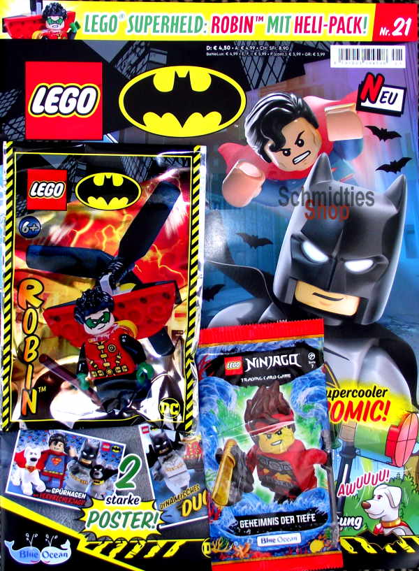 LEGO® Batman Magazin mit Minifigur Robin Nr.21/22