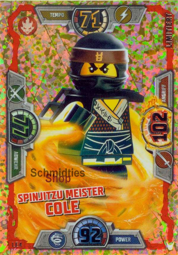 Lego Ninjago Serie 3 Limitierte Karte LE 3 Spinjitzu Meisterin Nya Schutzhülle 