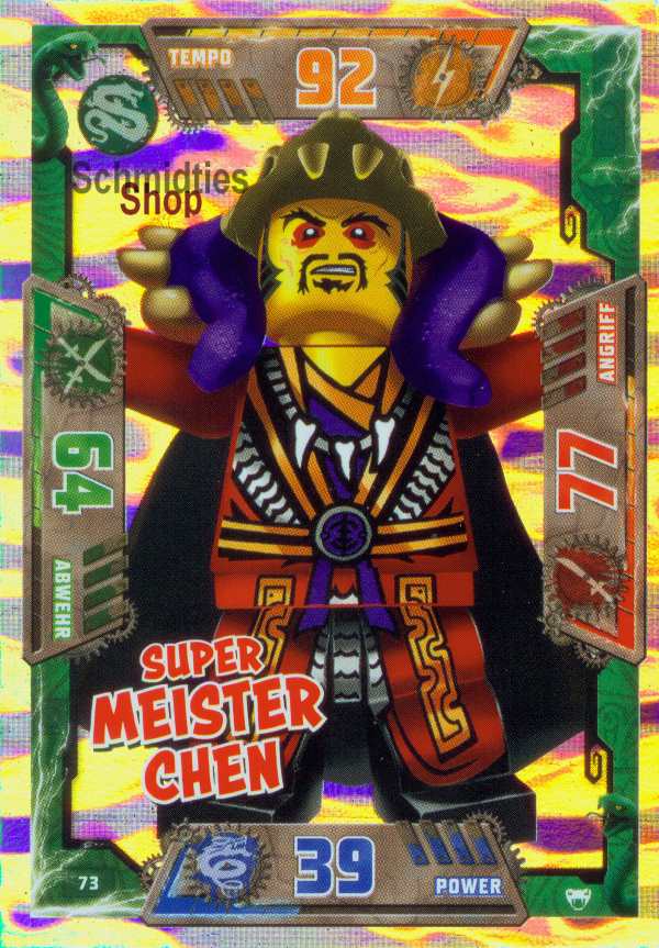 LEGONINJAGO Spezialkarten - 073 - Super Meister Chen