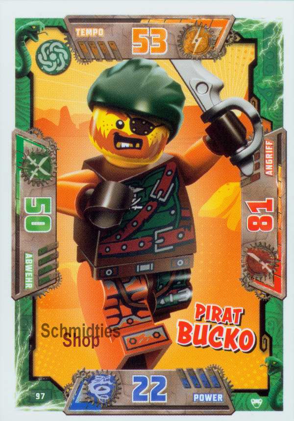 LEGONINJAGO Schurken - 097 - Pirat Bucko