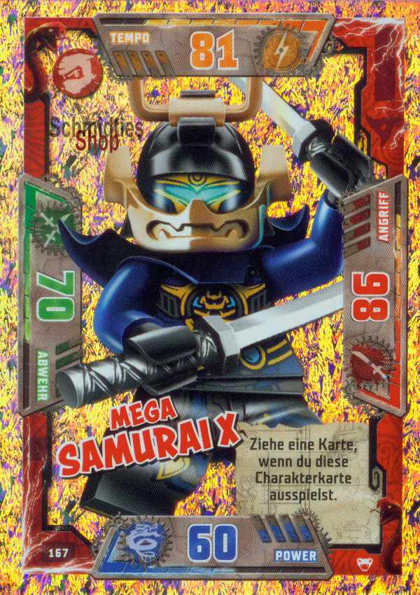 LEGONINJAGO Helden Megakarten - 167 - Mega Samurai X