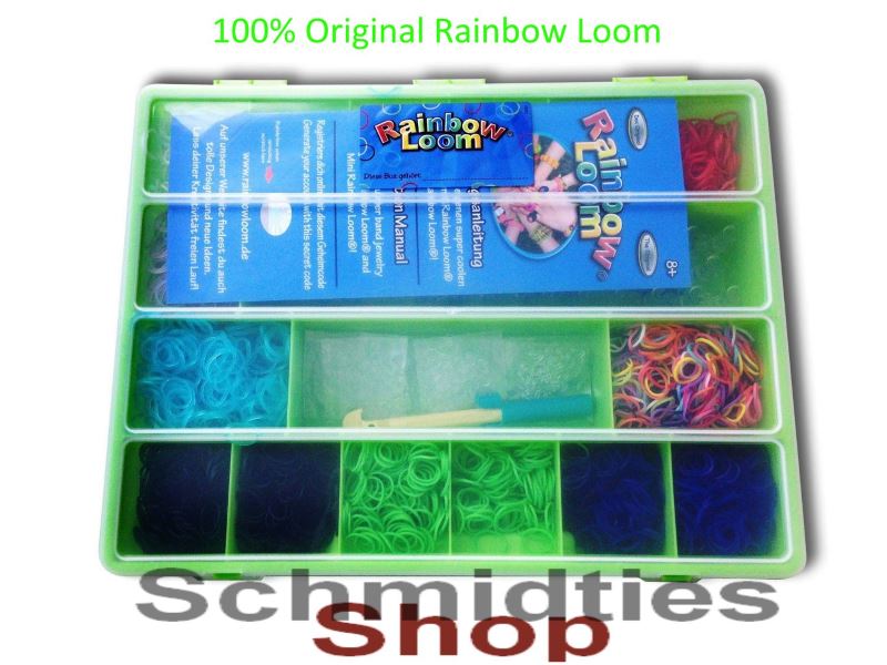 Rainbow Loom® Große Geschenkbox mit sehr viel Zubehör (Grün)